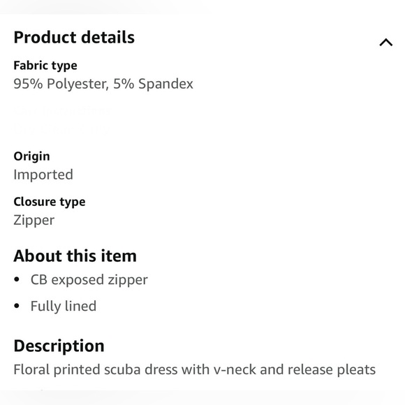 Vince Camuto Floral Print Fit and Flare Scuba Dress Size 6 - Picture 6 of 6